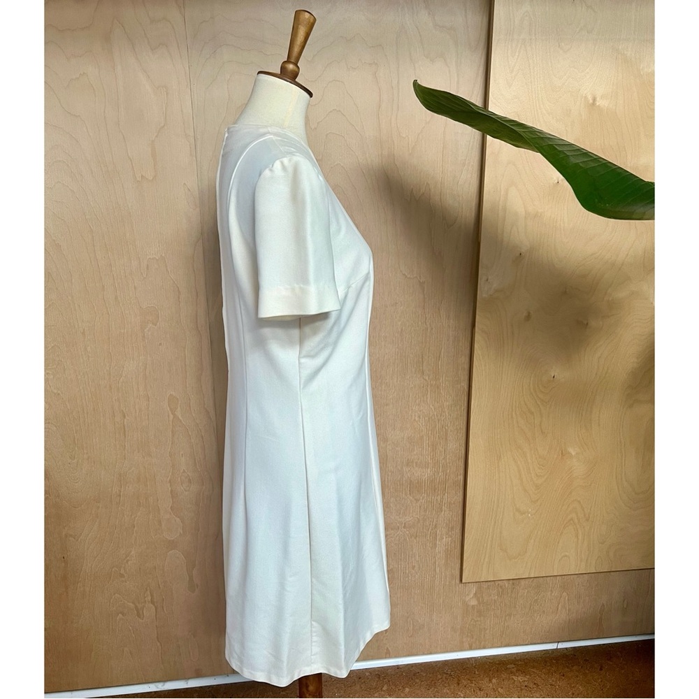 Vintage Off/Cream White Basic Layering Dress - image 3